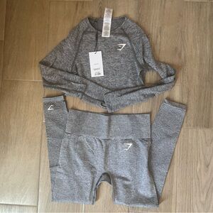 Gymshark Smokey Gray Marl Vital Seamless Set